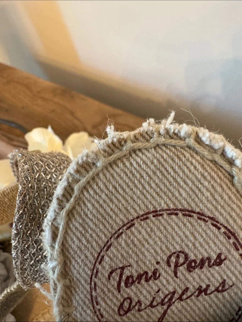 Toni Pons Metallic Beige Espadrille Wedge Sandals